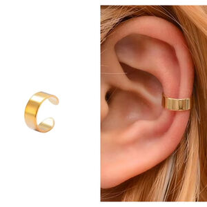 Unisex 14k Gold Filled‎ Ear Cuff, No Piercing, Clip On Cartilage